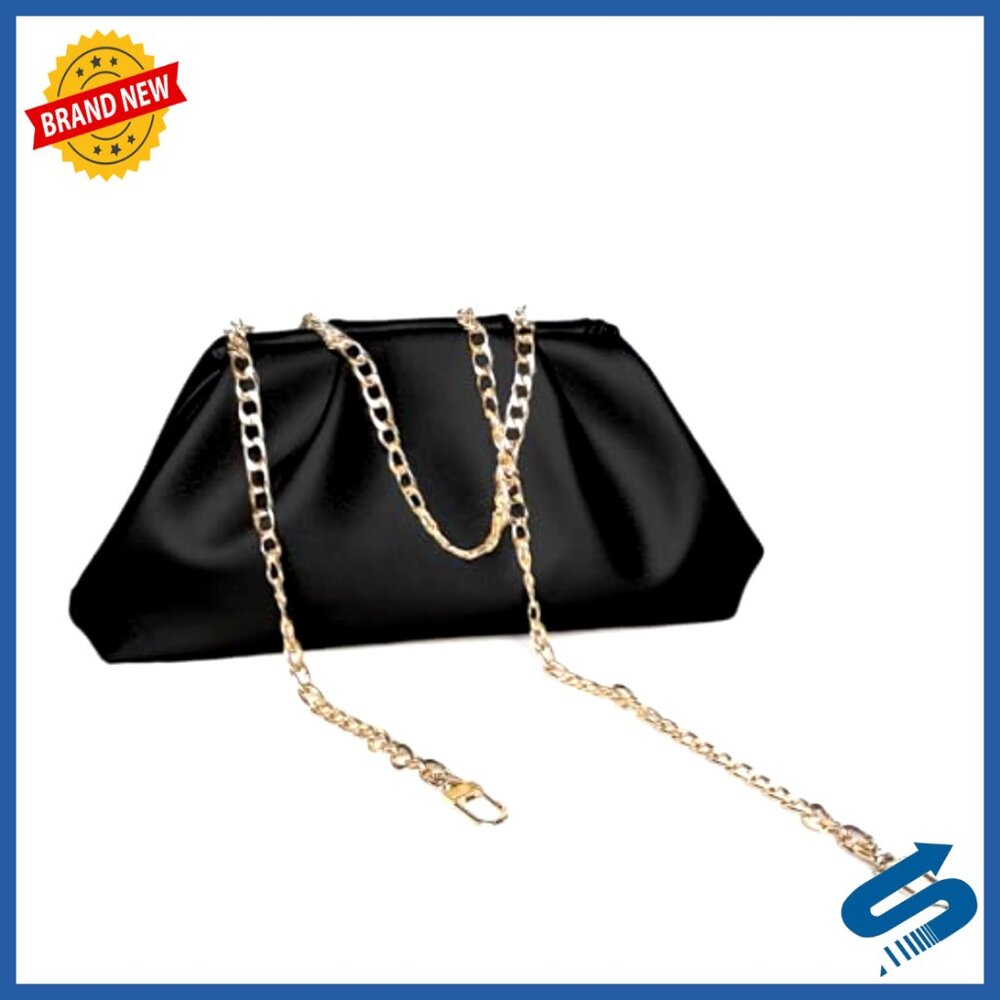 Black Women's Evening Clutch Bag - Picture 4 of 7